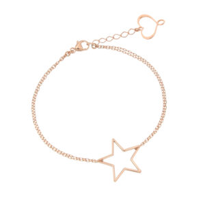 BRACCIALE DI CATENA CON STELLA TRAFORATA PICCOLA