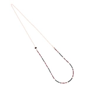 COLLANA CON PIETRE DI SPINELLO E DI GRANATO