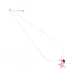 COLLANA STELLA ORO E STELLA ROSSA