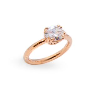 anello ovale piccolo bianco